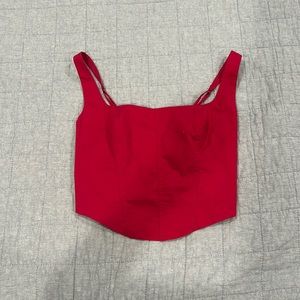 Pink corset top